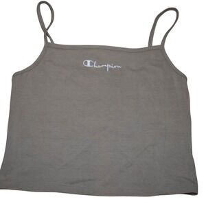 Champion Women's Tank Top, Sleeveless, Casual, Athleisure, Beige -‎ Size Large